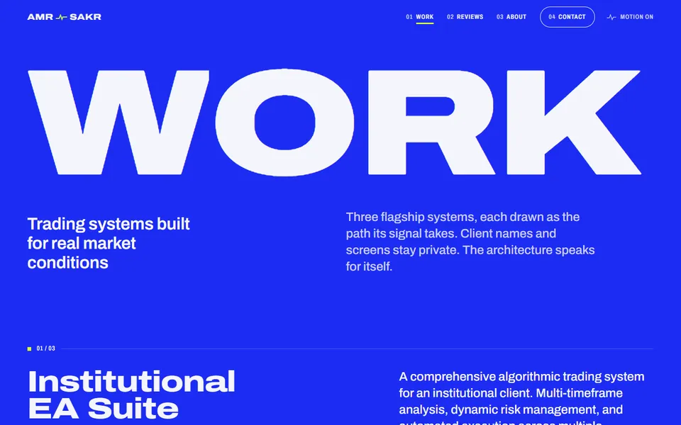 Kinetic Signal Work page